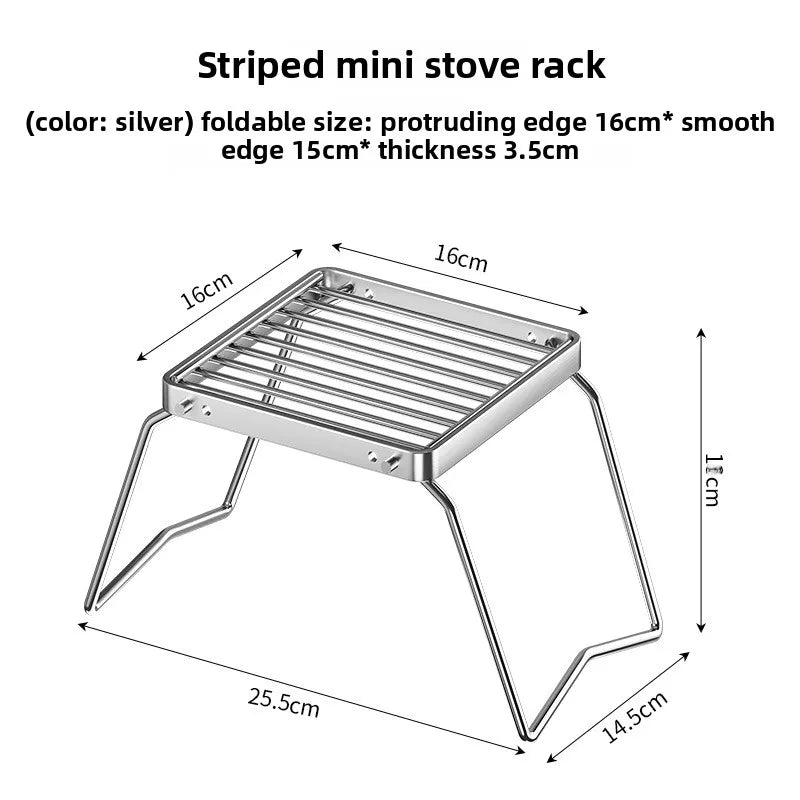 Portable Folding Stainless Steel Campfire Grill – Outdoor Cooking Grate