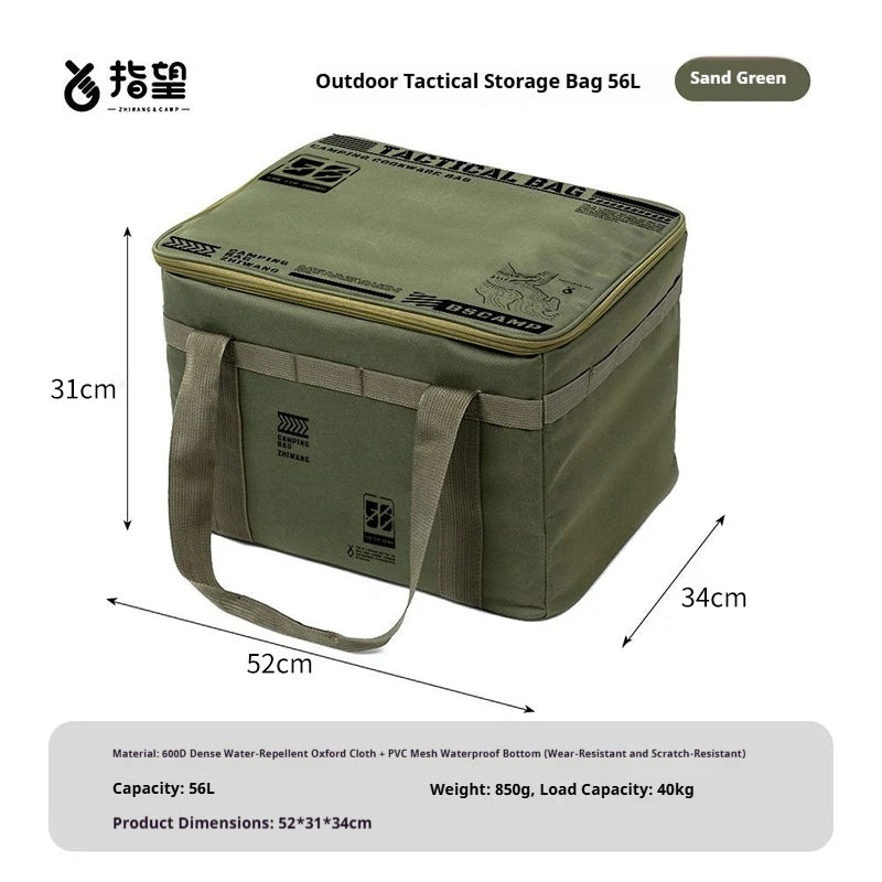 30L/42L/56L Insulated Waterproof Tactical Camping Bag