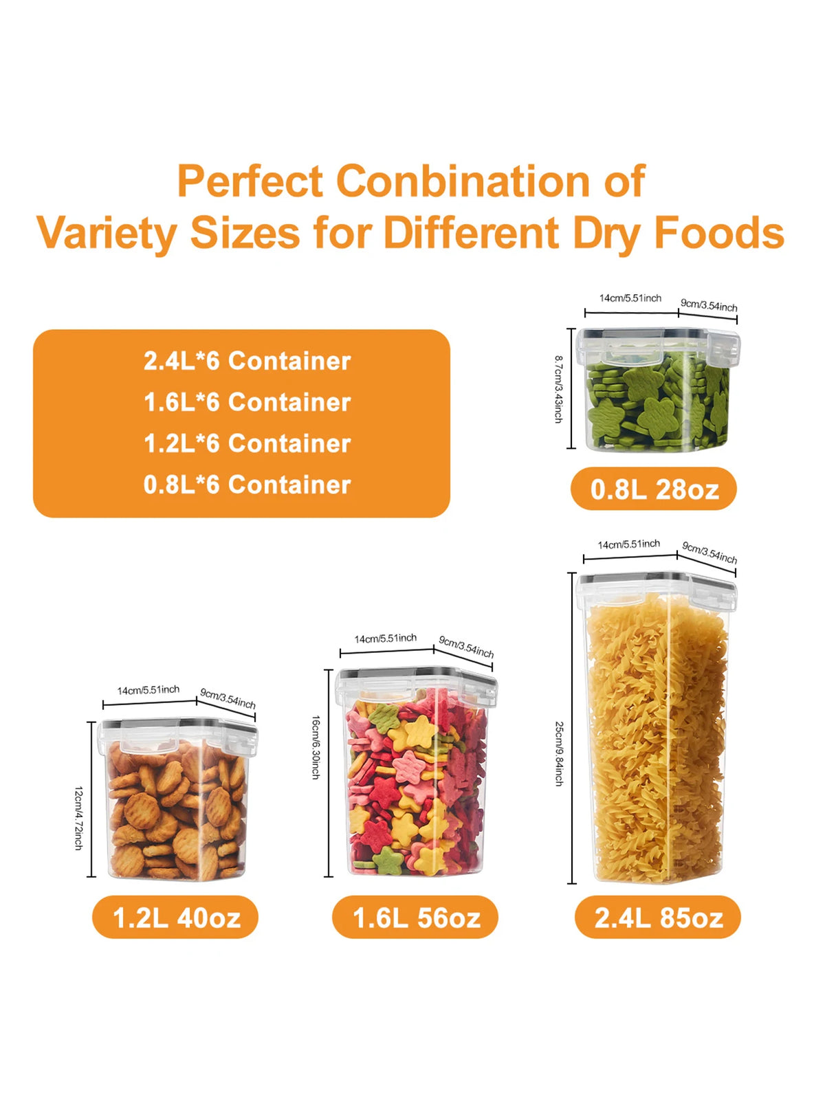 48-Piece Airtight Food Storage Container Set with Lids & Pantry Labels