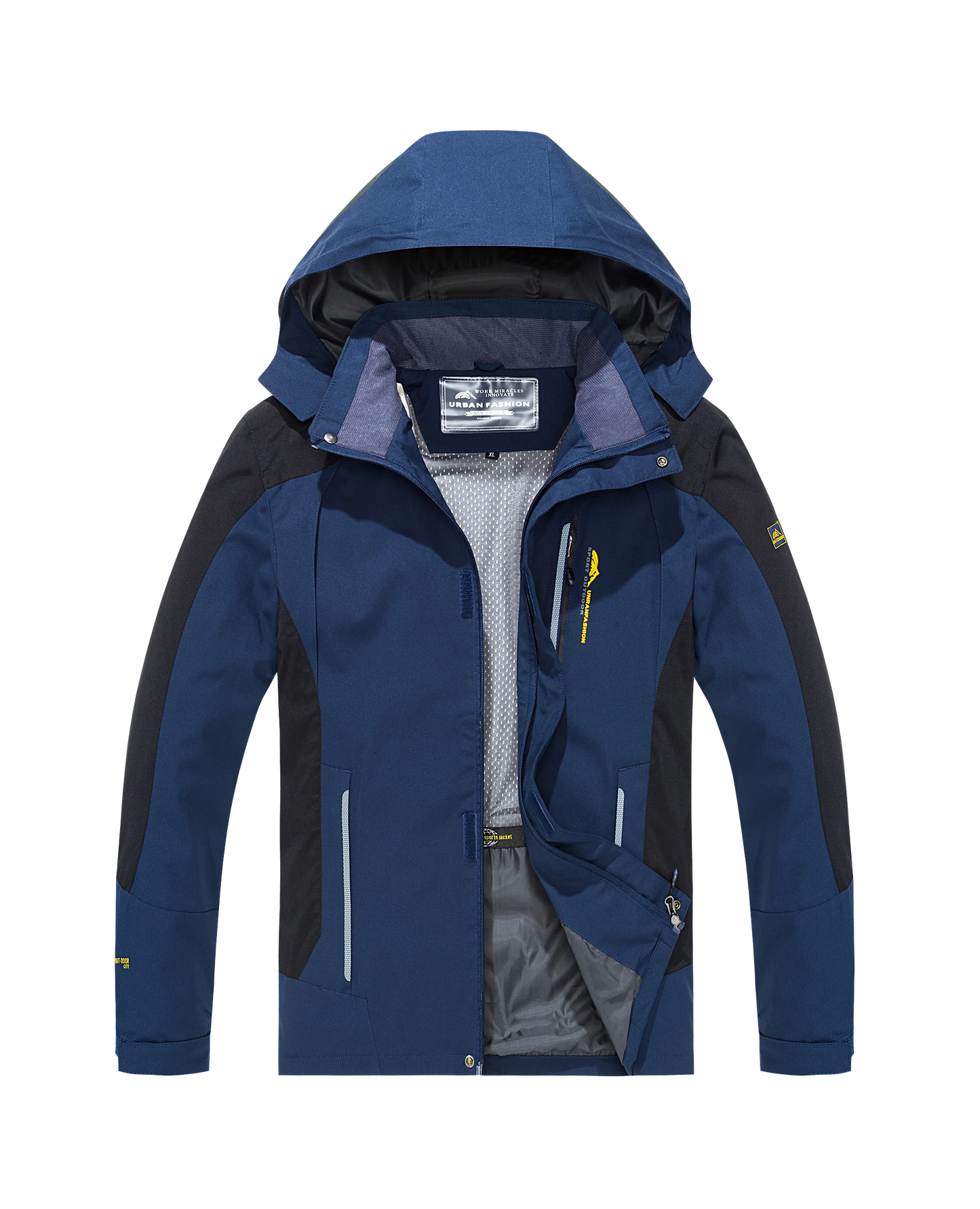 Men's Waterproof Windproof Windbreaker Hiking Jacket