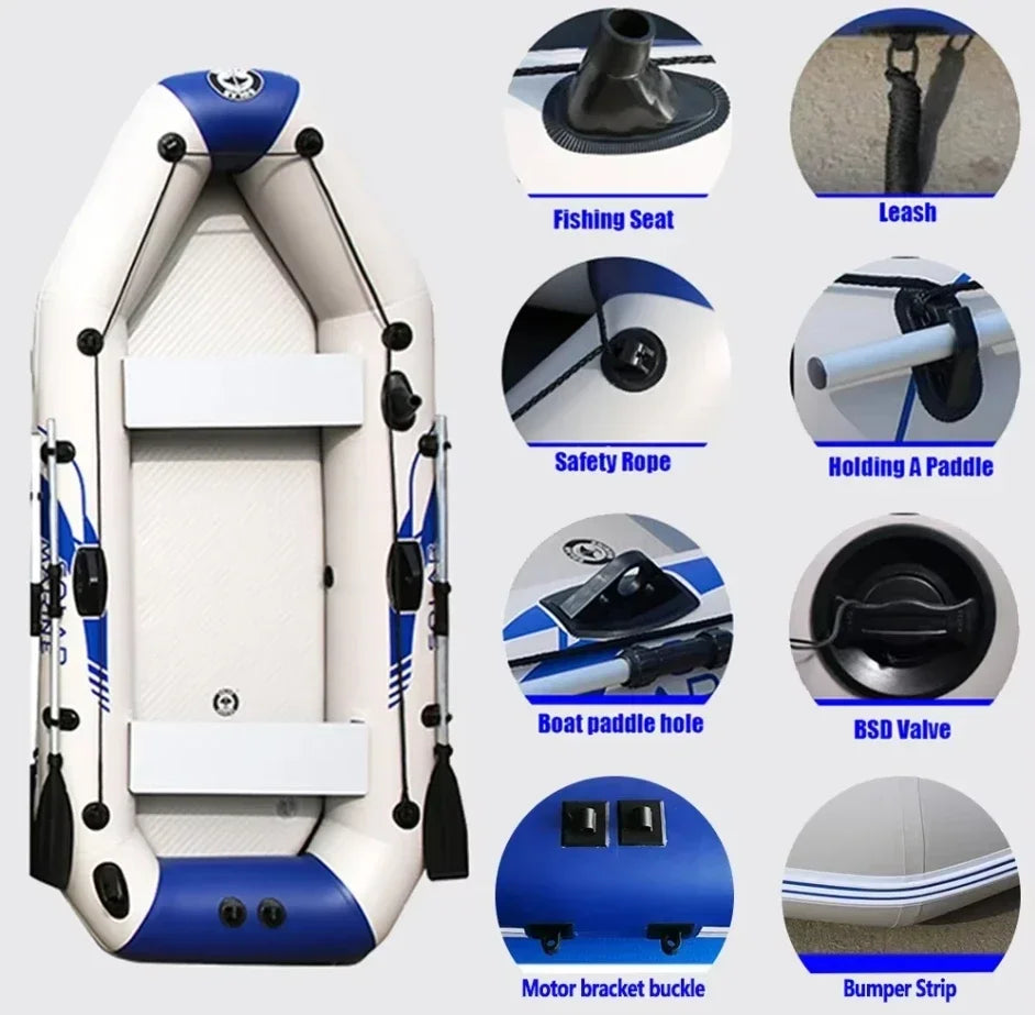 Inflatable Fishing & Recreation Boat – 5.7–12 FT with Air Deck