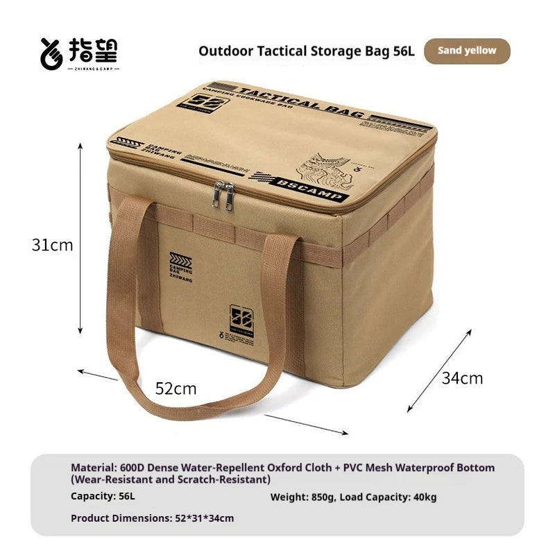 30L/42L/56L Insulated Waterproof Tactical Camping Bag