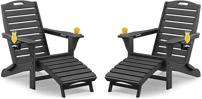 Folding Adirondack Chairs Set of 2