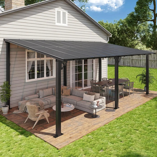 20x10 Wall-Mounted Gazebo Pergola