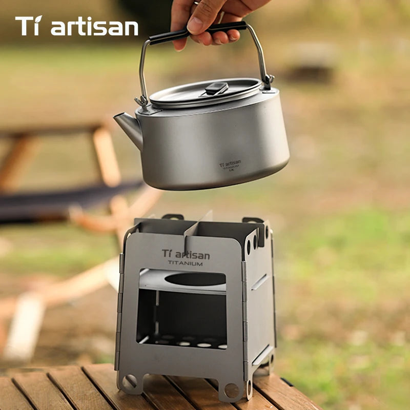 Tiartisan Ultralight Titanium Multi-Fuel Camping Stove – Folding Wood Burner