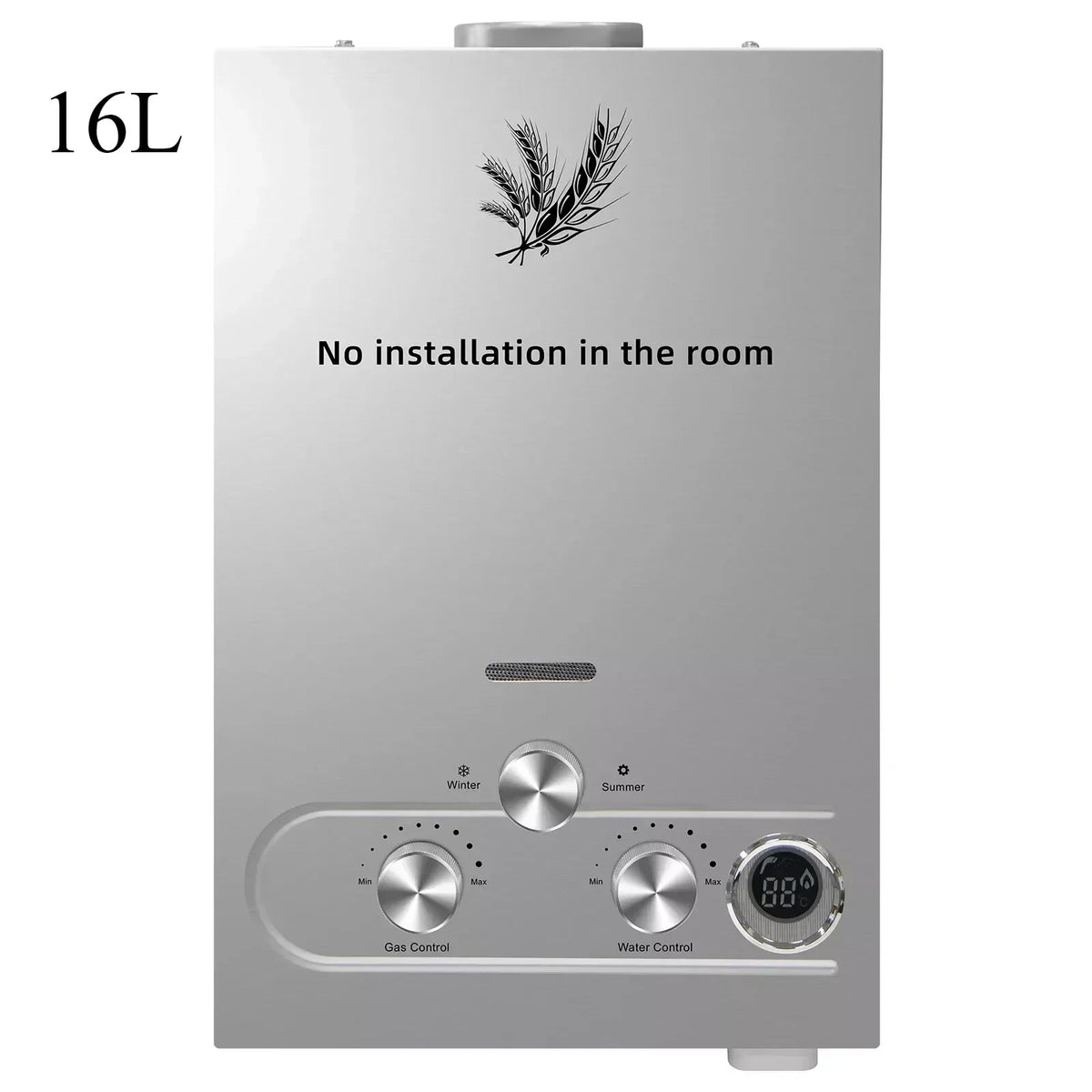 VEVOR LPG Tankless Water Heater – 6L–18L Propane/Butane Instant Hot Water