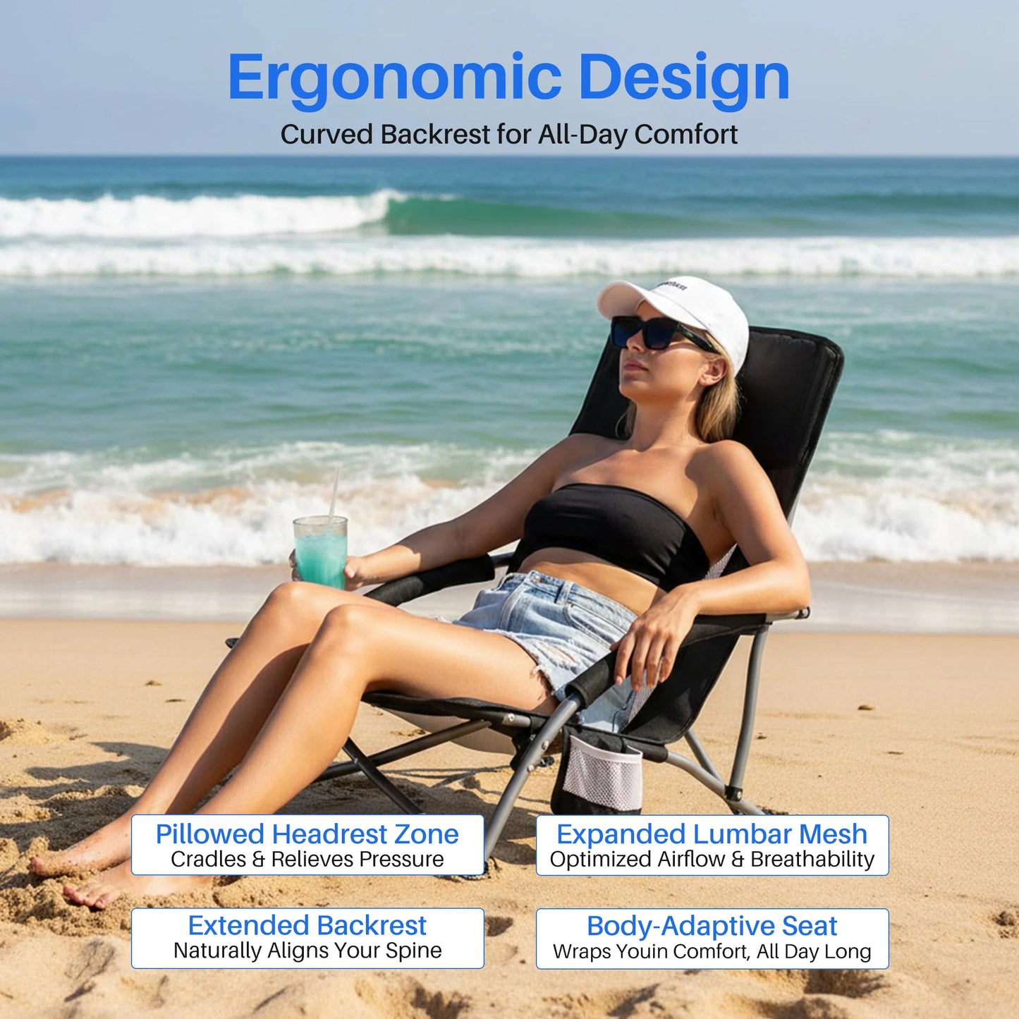 Low Camping Beach Chair