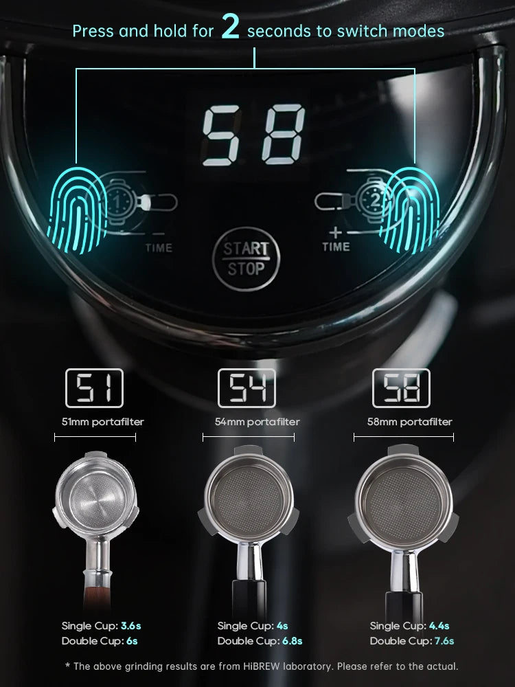 HiBREW G3A Electric Burr Coffee Grinder – 34 Grind Settings