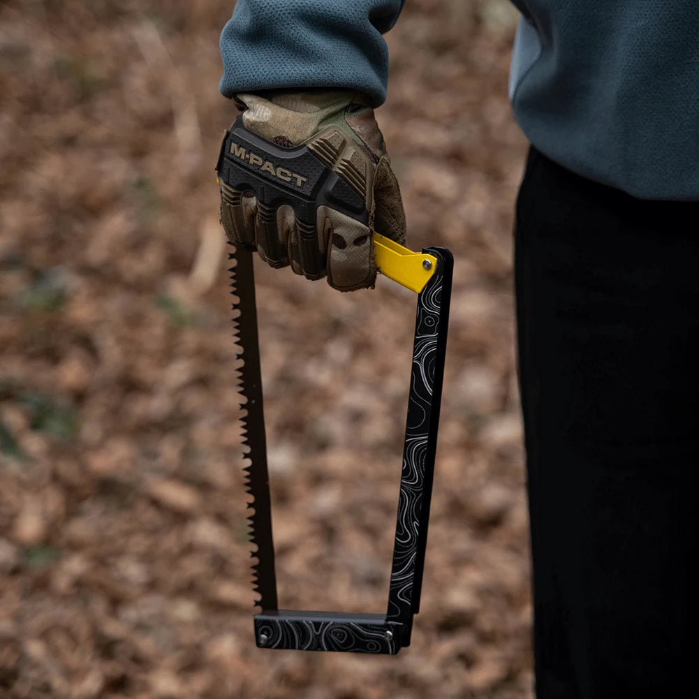 Portable Folding Camping Saw with Aluminum Alloy Frame & Storage Bag