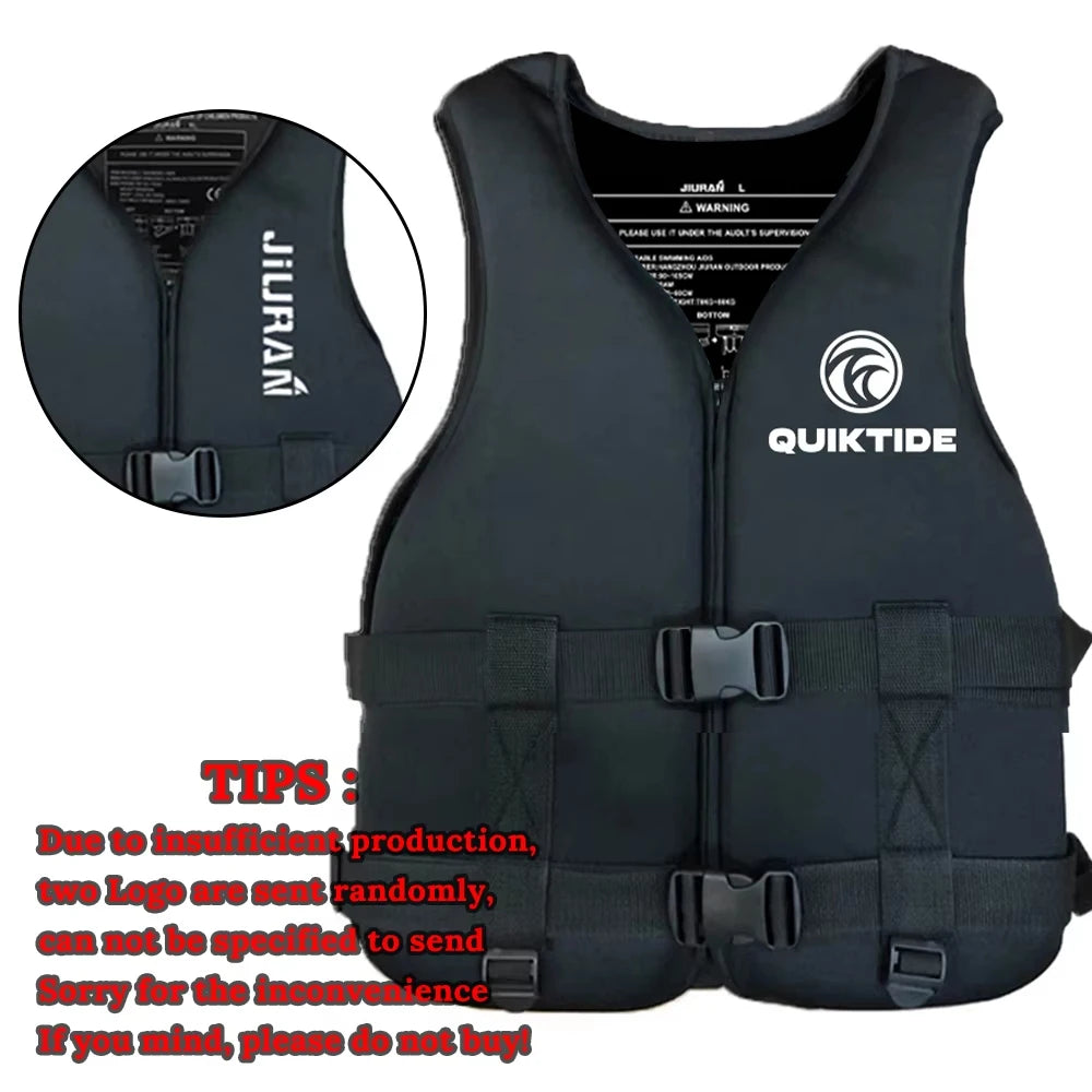 Neoprene Life Jacket for Adult Children New Water Sport Buoyancy Jacket Life Vest Swimming Boating Skiing Driving Vest Drifting