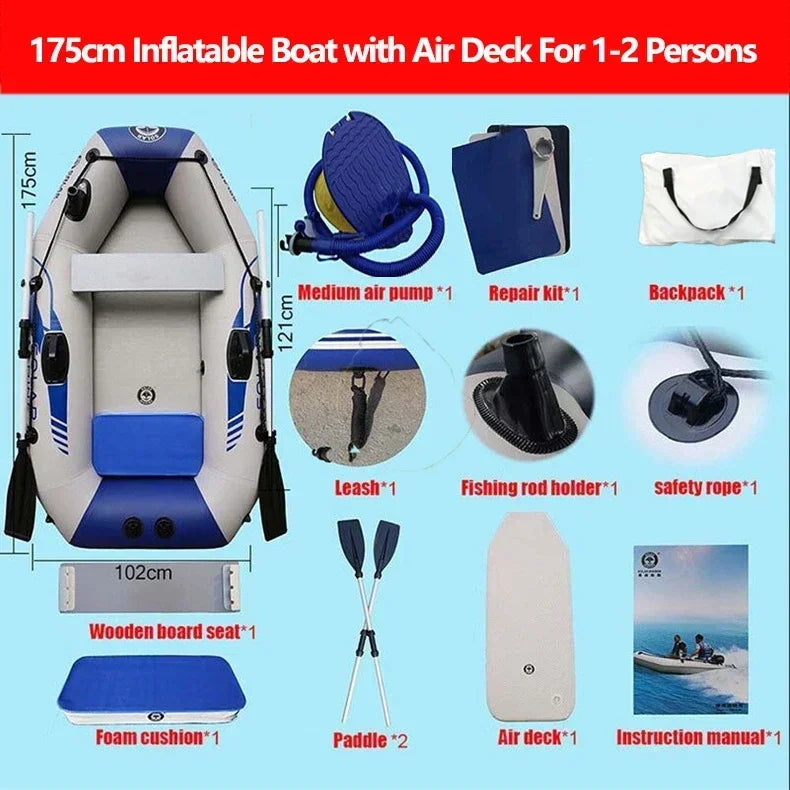 Inflatable Fishing & Recreation Boat – 5.7–12 FT with Air Deck