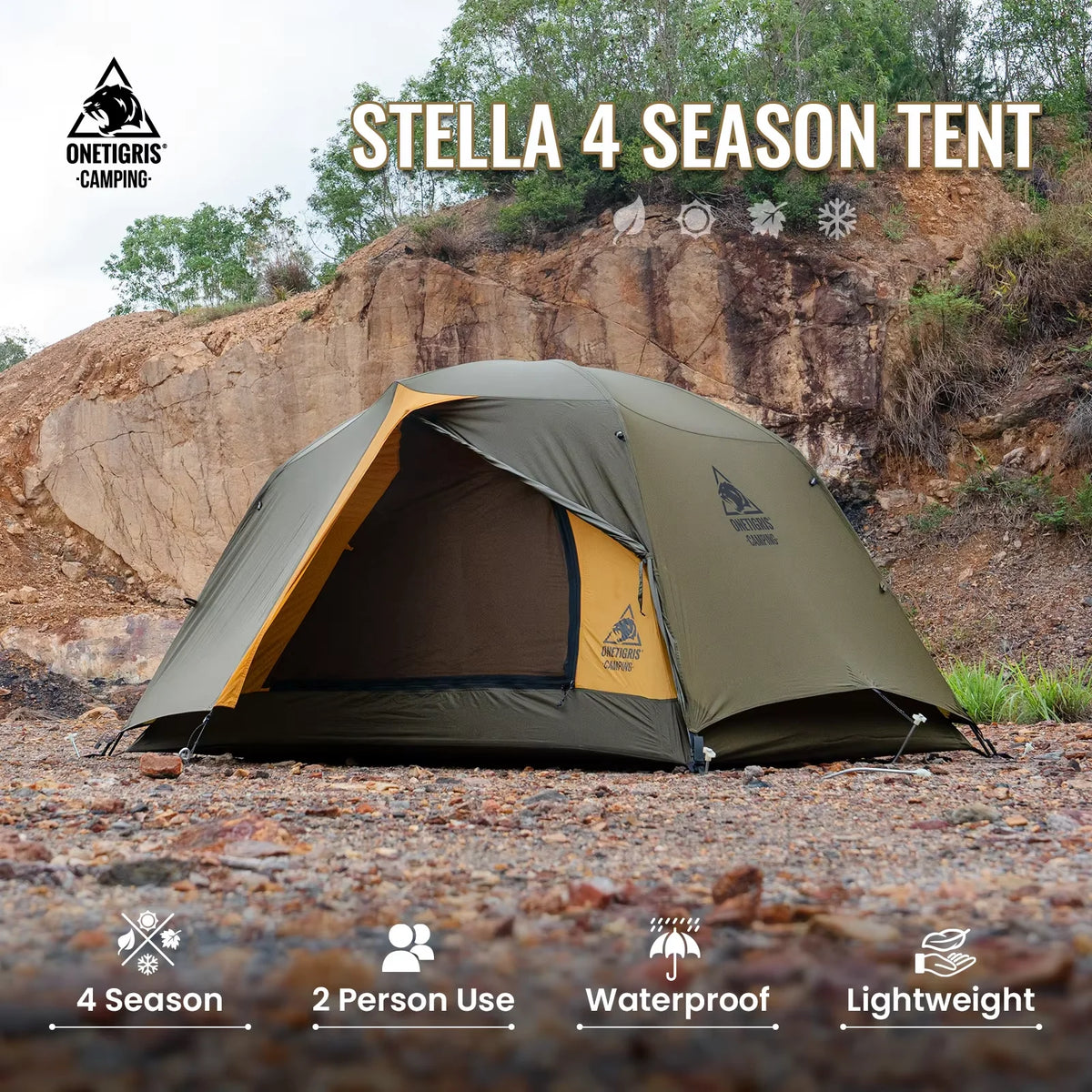 2-Person 4-Season Camping Tent