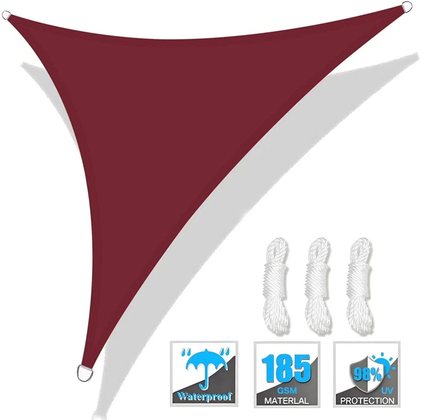 Triangle Sun Shade Sail Canopy