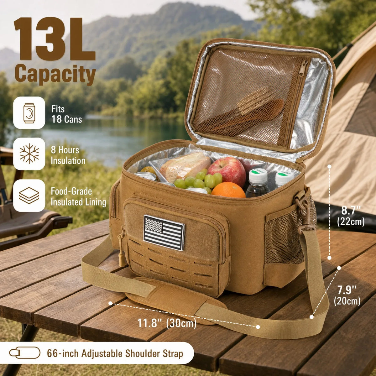 Insulated Tactical Cooler Bag – Leak-Resistant & Durable