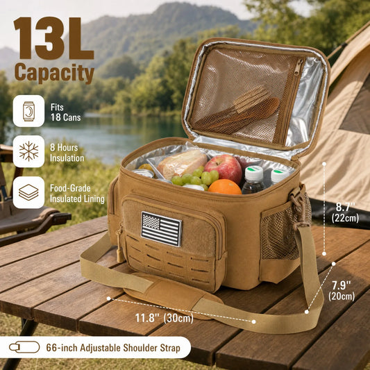 Tactical Thermal Cooler Lunch Bag Leakproof Insulated Durable