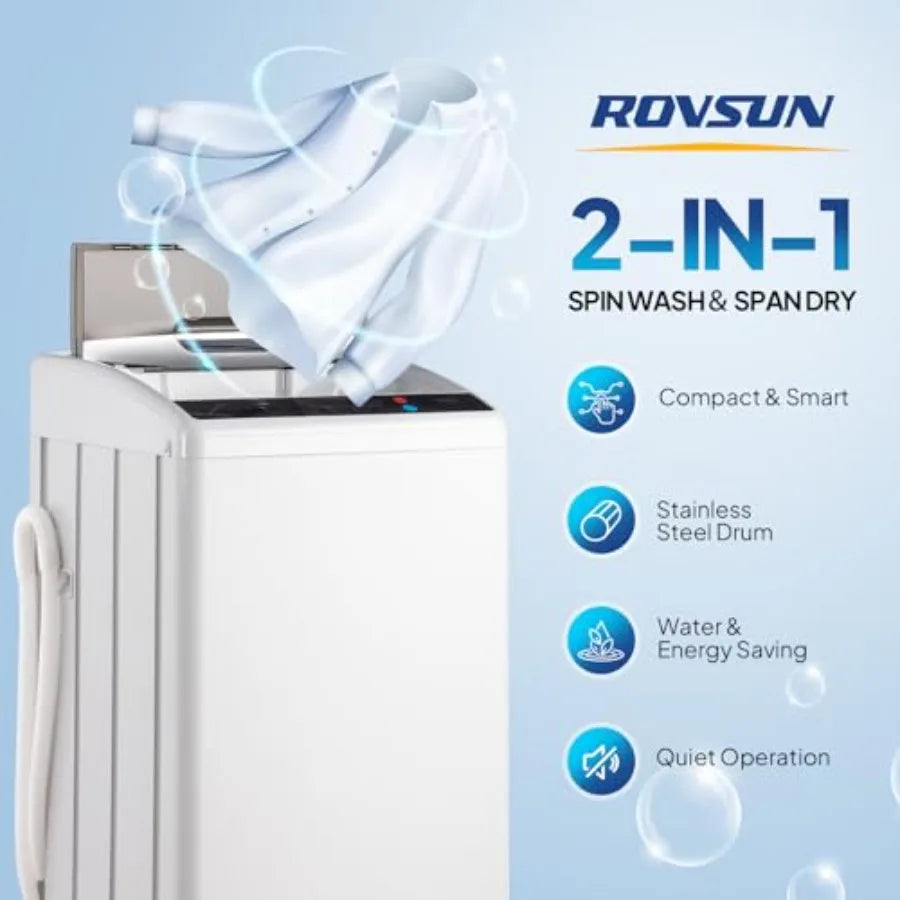 25LBS Portable Washing Machine Full-Automatic Electric