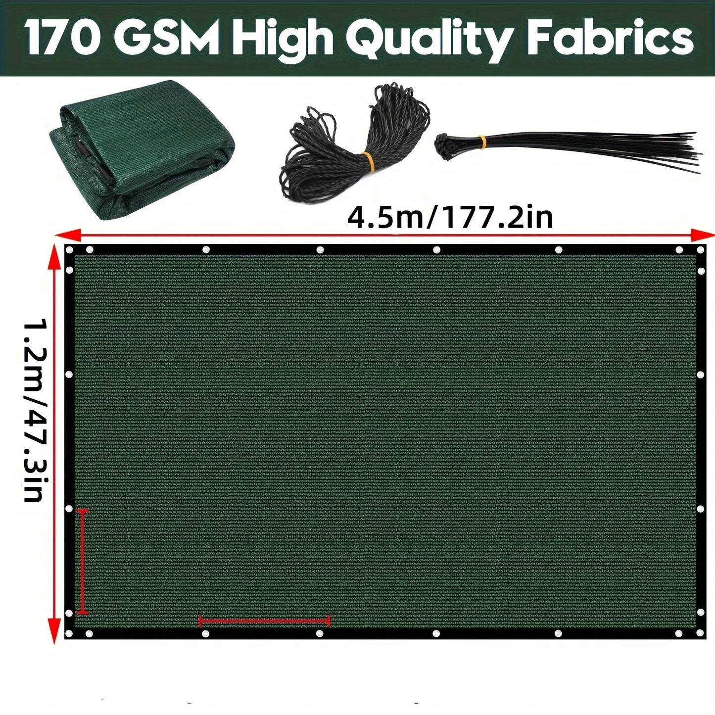 Heavy Duty Privacy Screen 4ft/5ft/6ft/7ft
