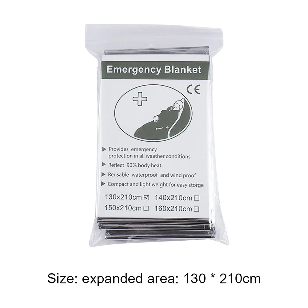 1-30 pcs Emergency Rescue Blanket Foil Thermal Blanket ﻿