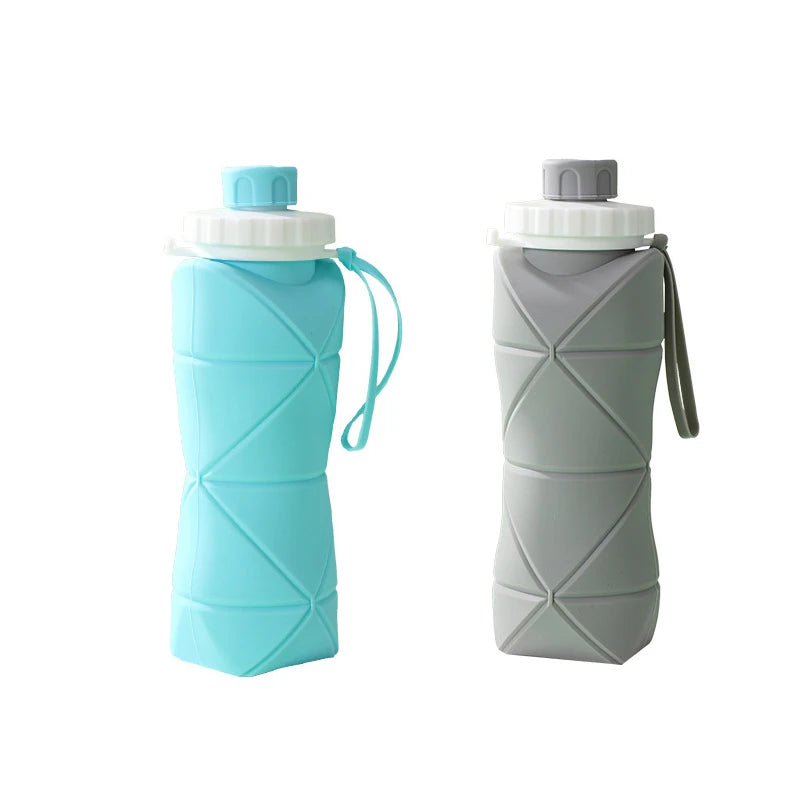 Outdoor Silicone Folding Water Bottle Portable