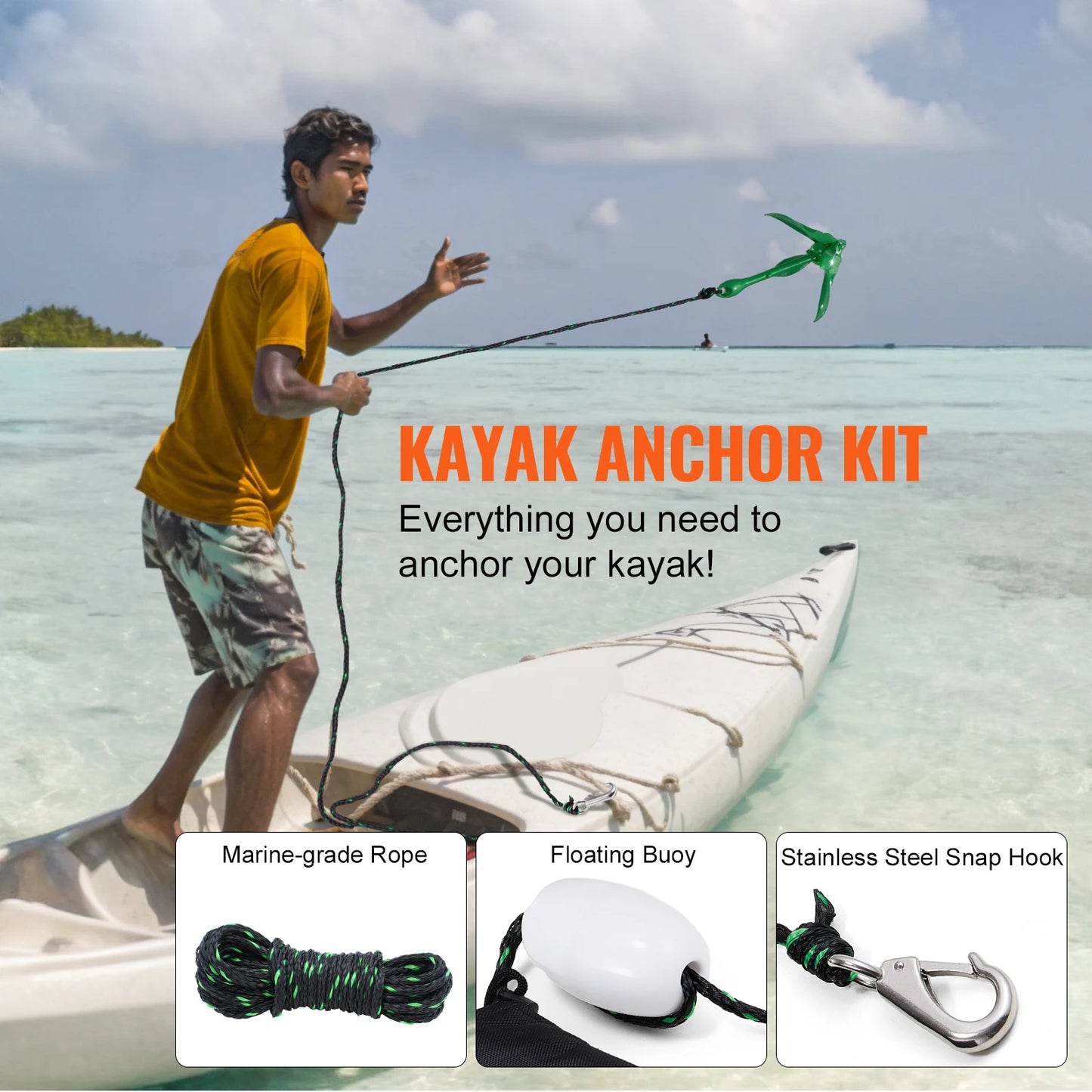Paddleboard/Kayak Anchor Kit 3.5 lb
