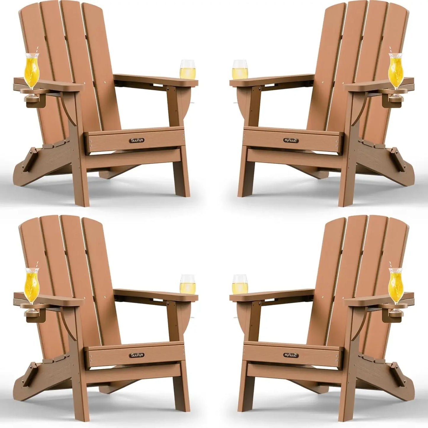 Folding Adirondack Chair 4 Pack