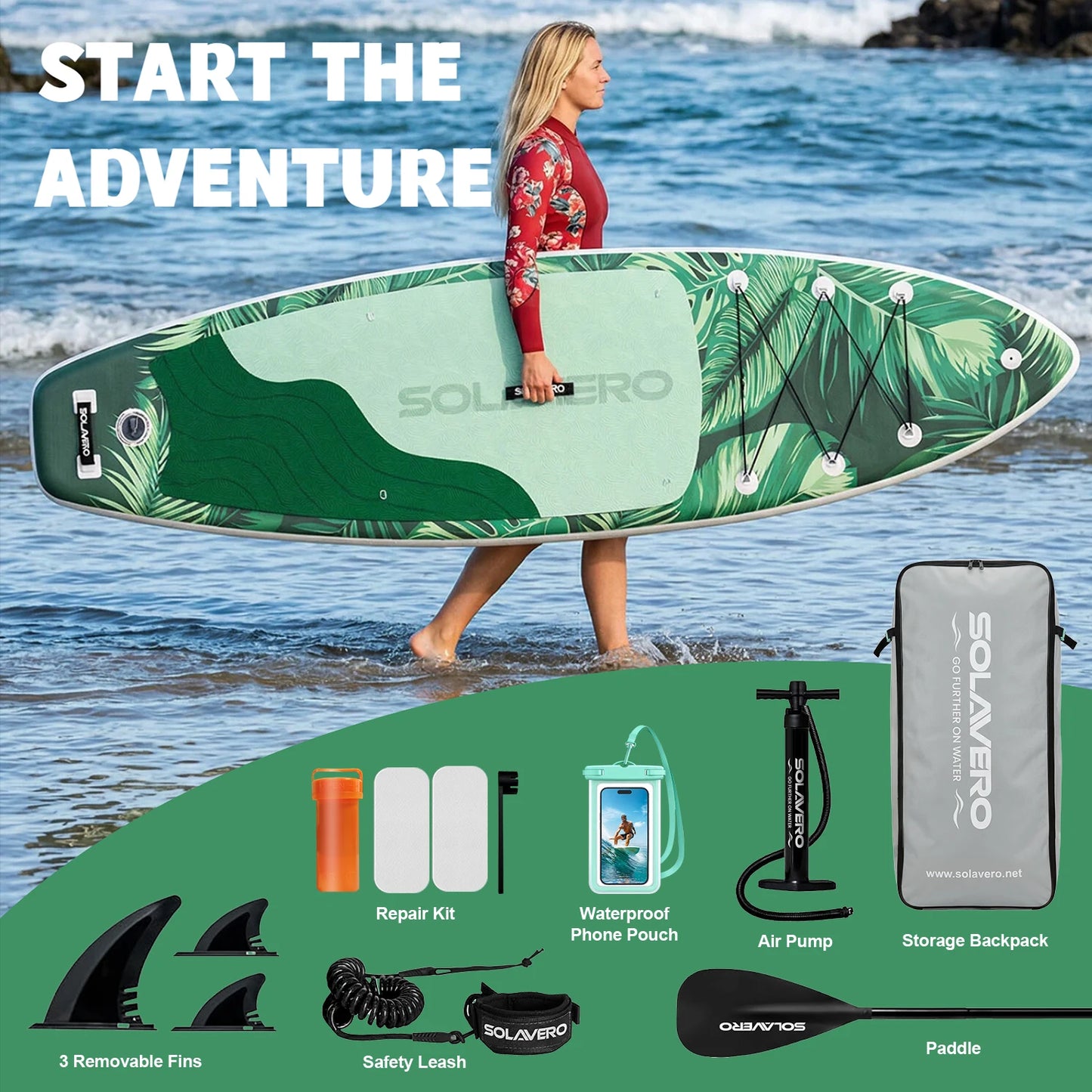 323/335/350cm Inflatable SUP Board with Accessories,