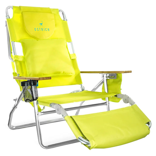 Lightweight Lawn Beach Reclining Lounge Chair with Footrest