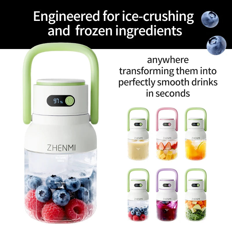 Blender for Shakes & Smoothies! Cordless Blender, 33oz, Ice Crushing, USB Rechargeable