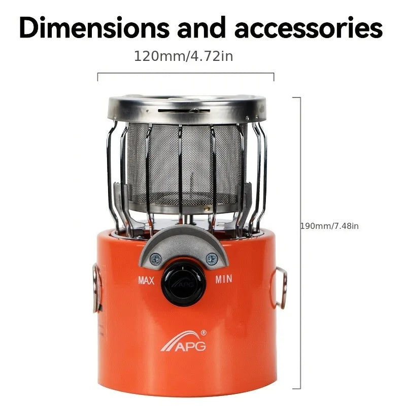 2 in 1 Portable Propane Heater Stove