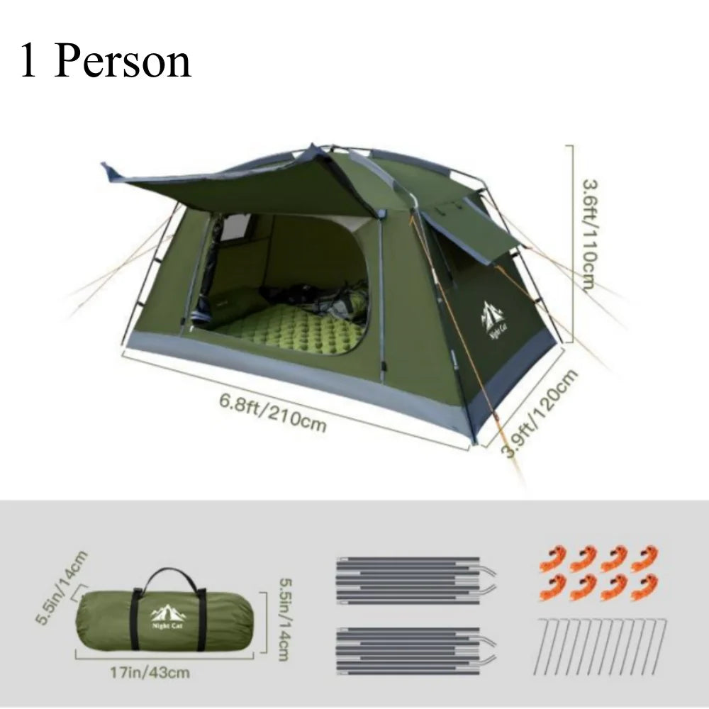 Backpacking Tent for Camping: Portable 1-2 Person