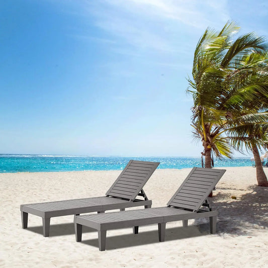Outdoor Chaise Lounge Set of 2