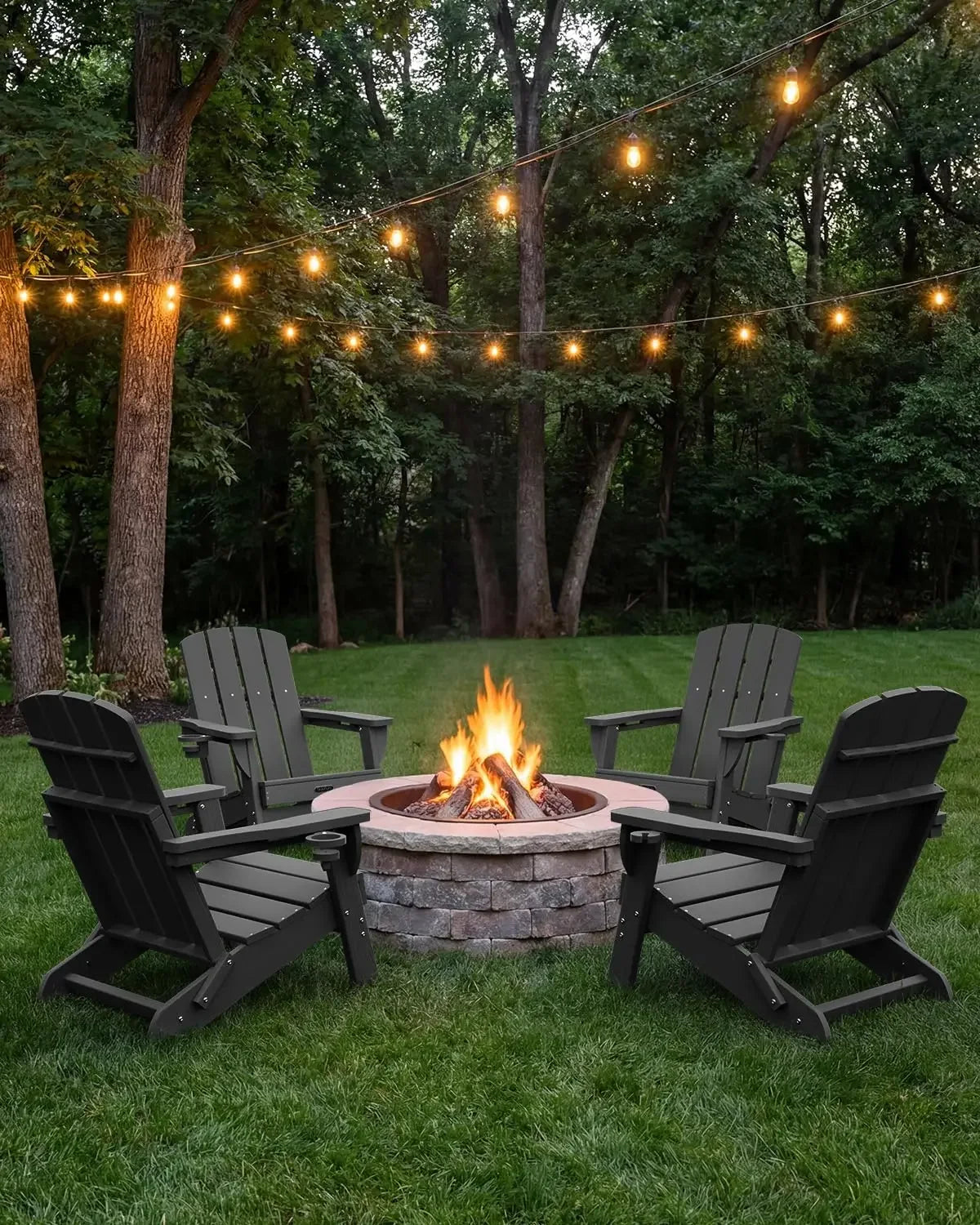Folding Adirondack Chair 4 Pack