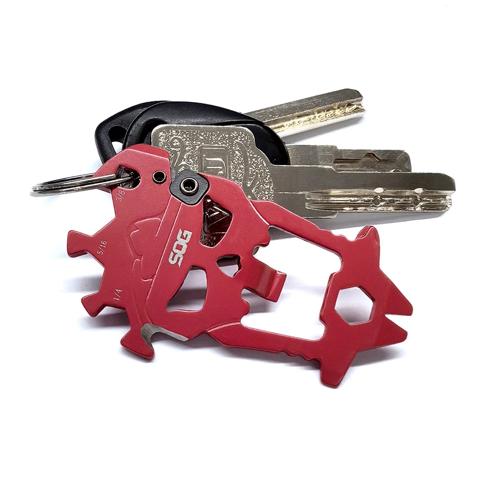 SOG MACV 12-in-1 Stainless Steel Keychain Multitool – 2-Pack