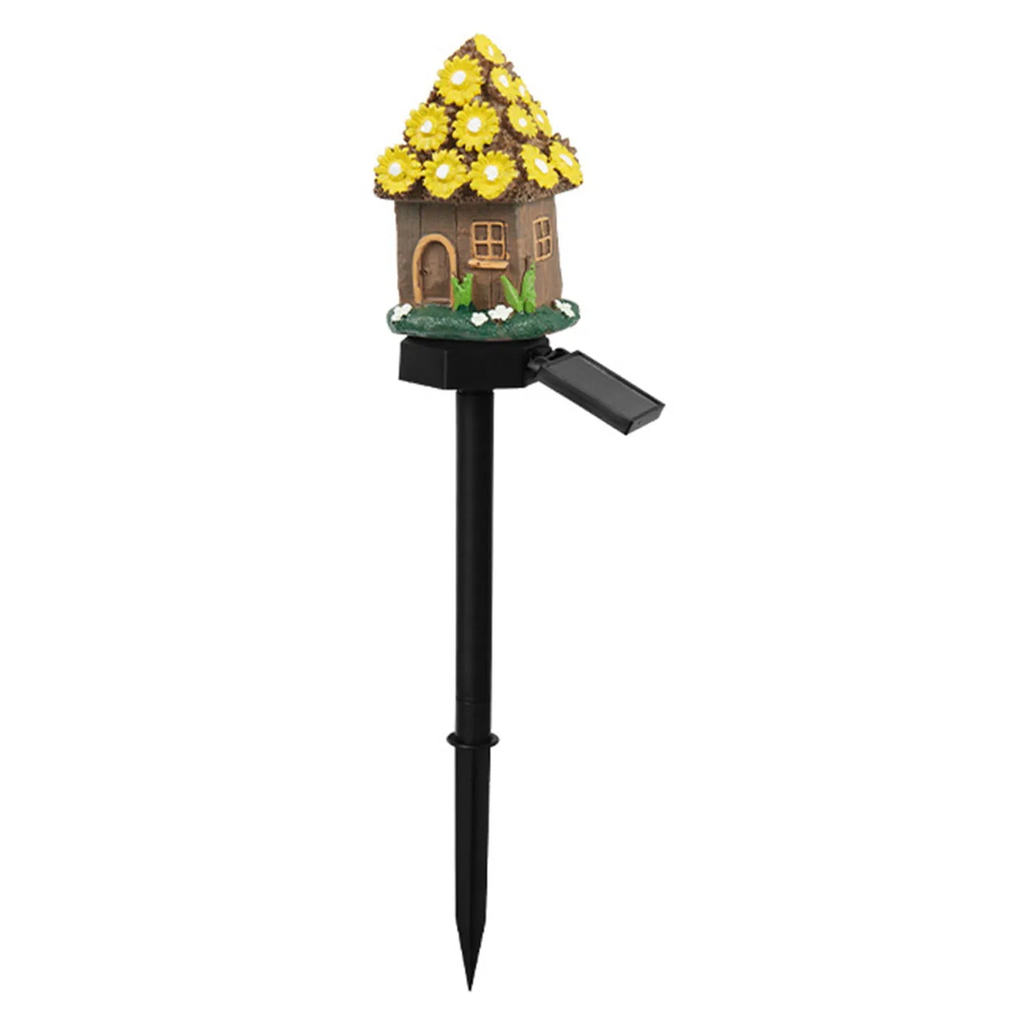 Solar Fairy-Tale Mushroom Cottage Outdoor Lawn Lamp Waterproof LED Creative Lamp