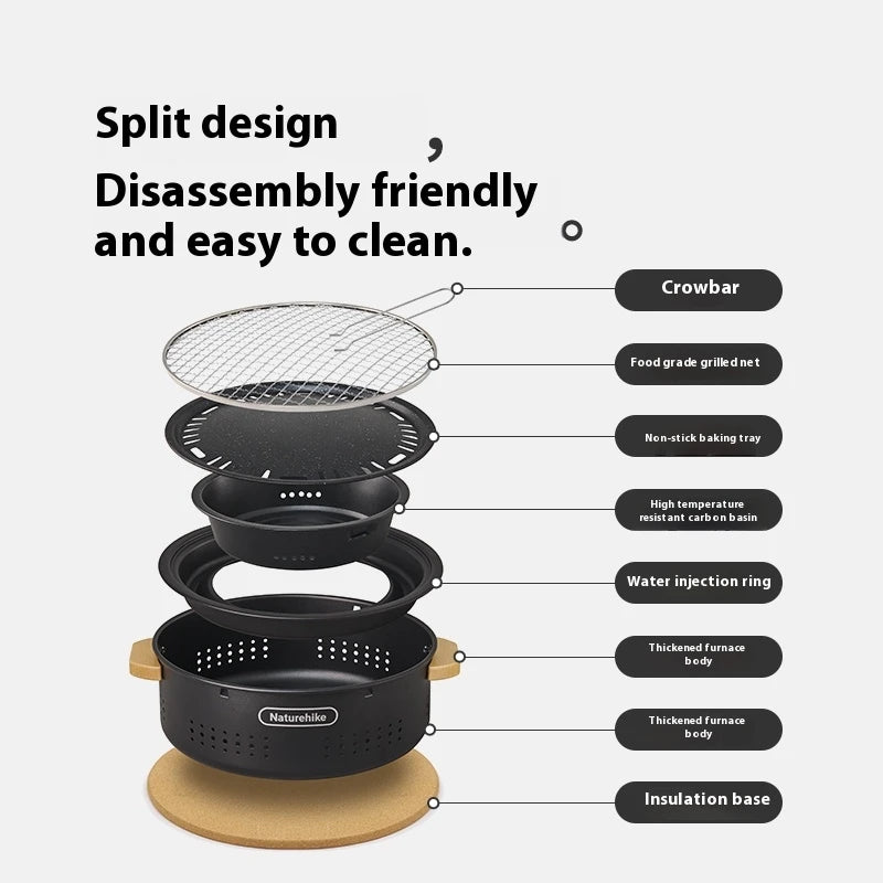 Outdoor Tabletop Charcoal Barbecue Stove