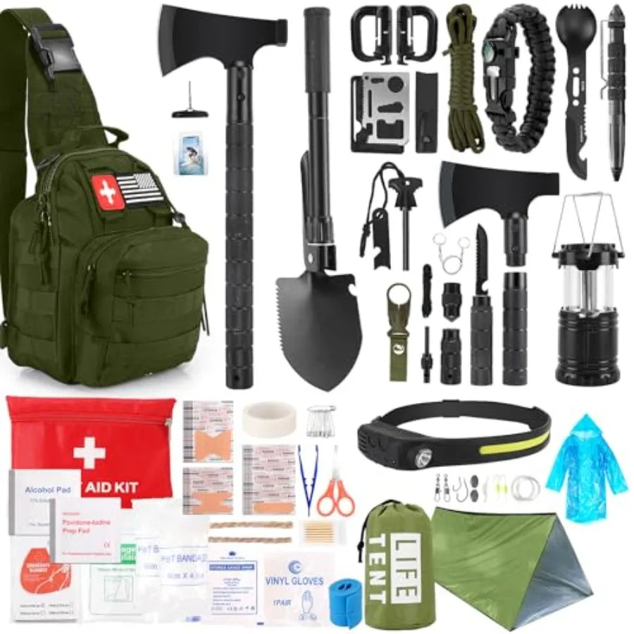 Survival Kit 268 Pcs Emergency Survival Gear