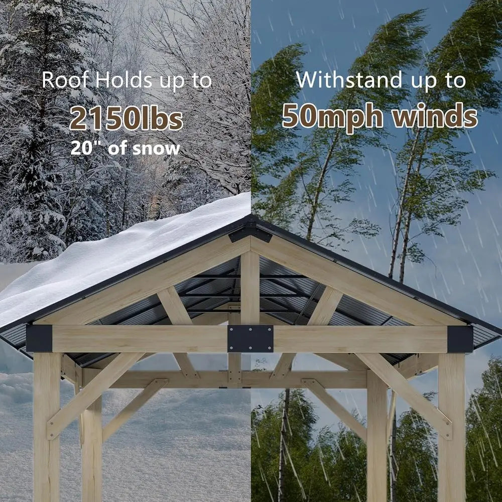 Wooden Gazebo 10'x12