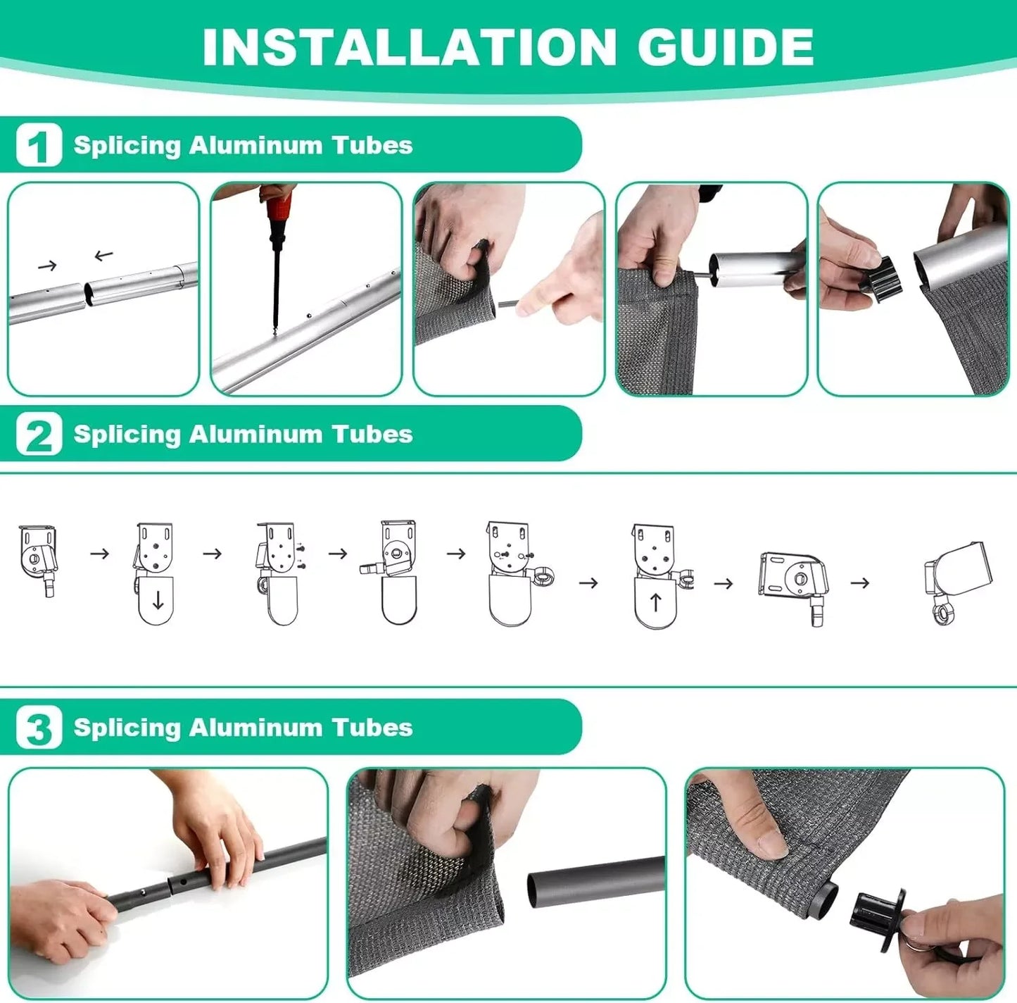 Cordless Outdoor Exterior Roller Shade
