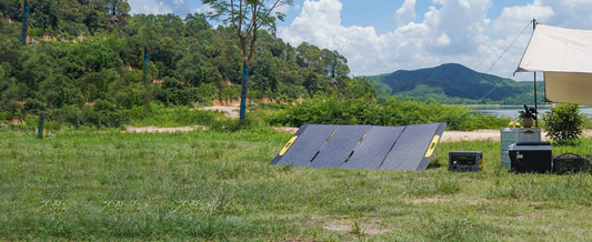 VTOMAN VS400W Foldable Solar Panel, 40.32V High Conversion Efficiency Solar Charger for Outdoor Camping, RV and Power Station