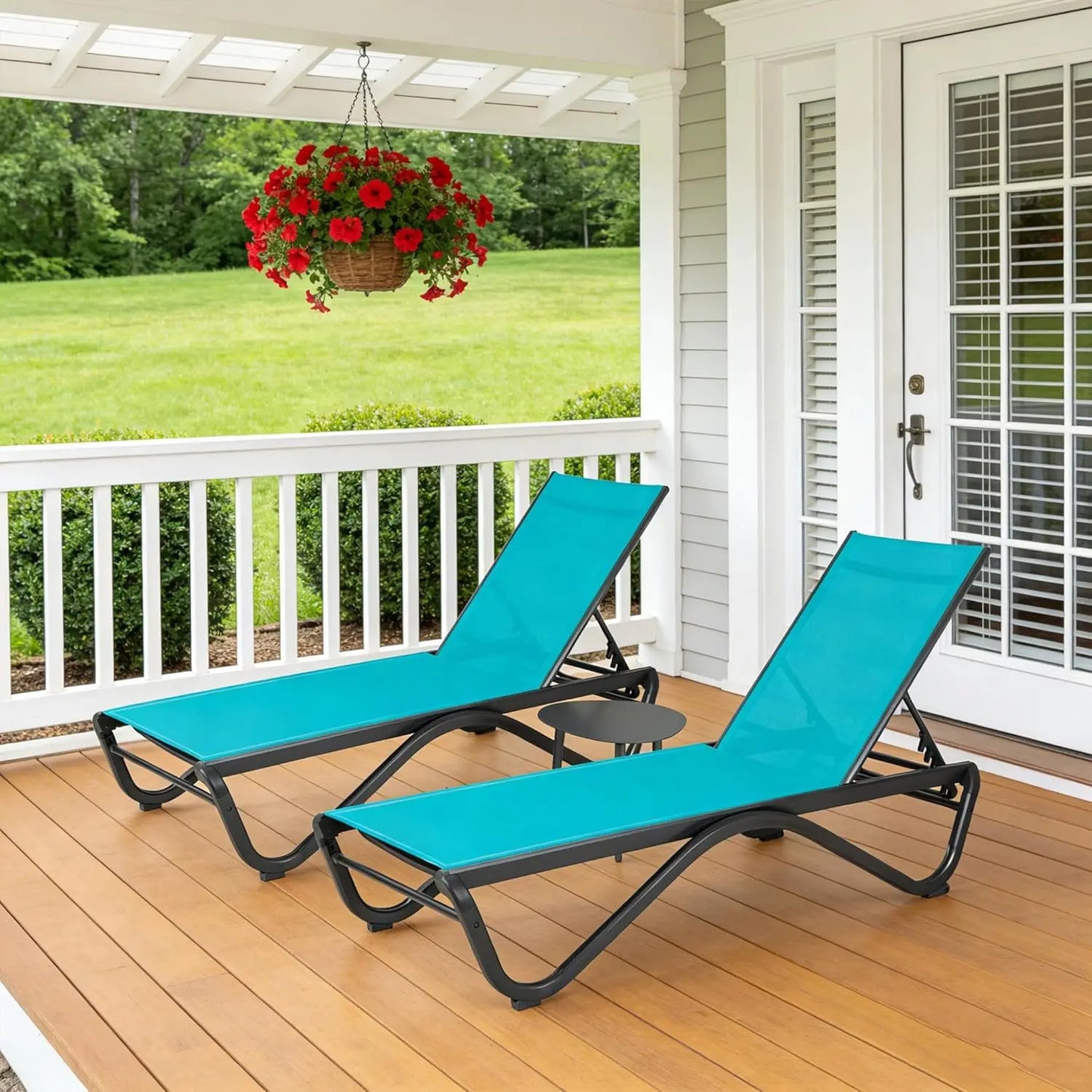 Adjustable Aluminum Outdoor Chaise Lounge Chair