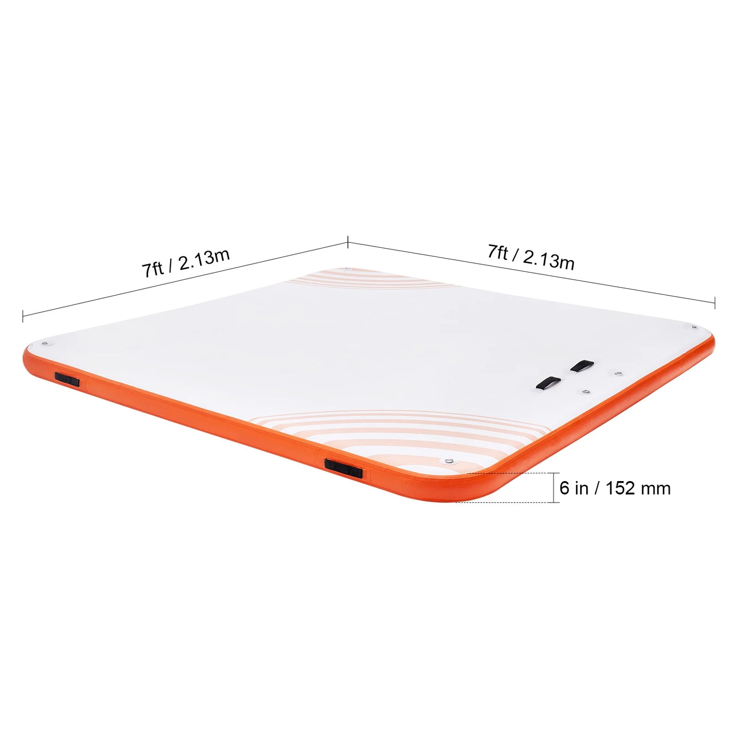 Inflatable Floating Dock Non-Slip Water Dock Mat with Detachable Ladder