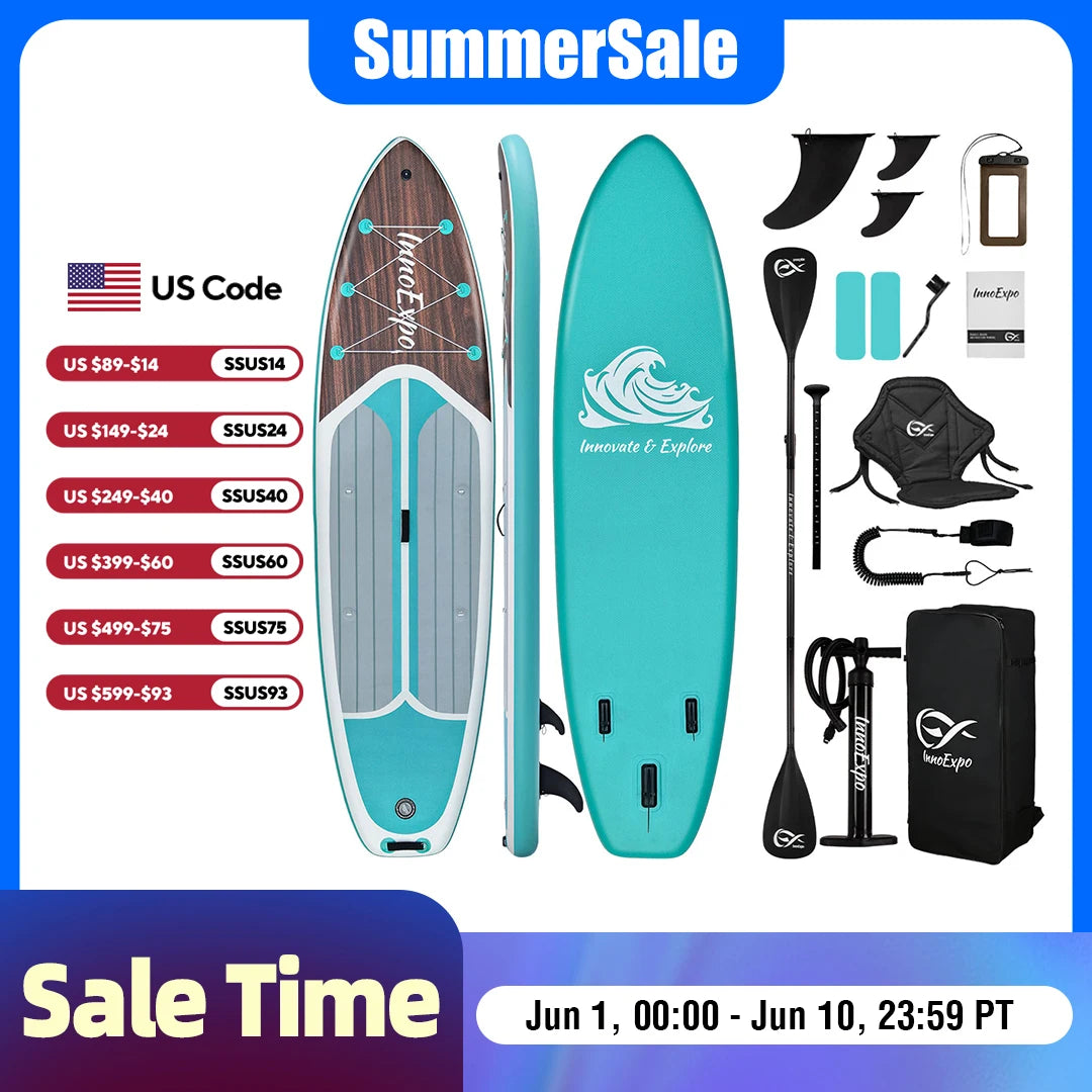 Inflatable Stand Up Paddle Board Non-Slip Comfort Deck