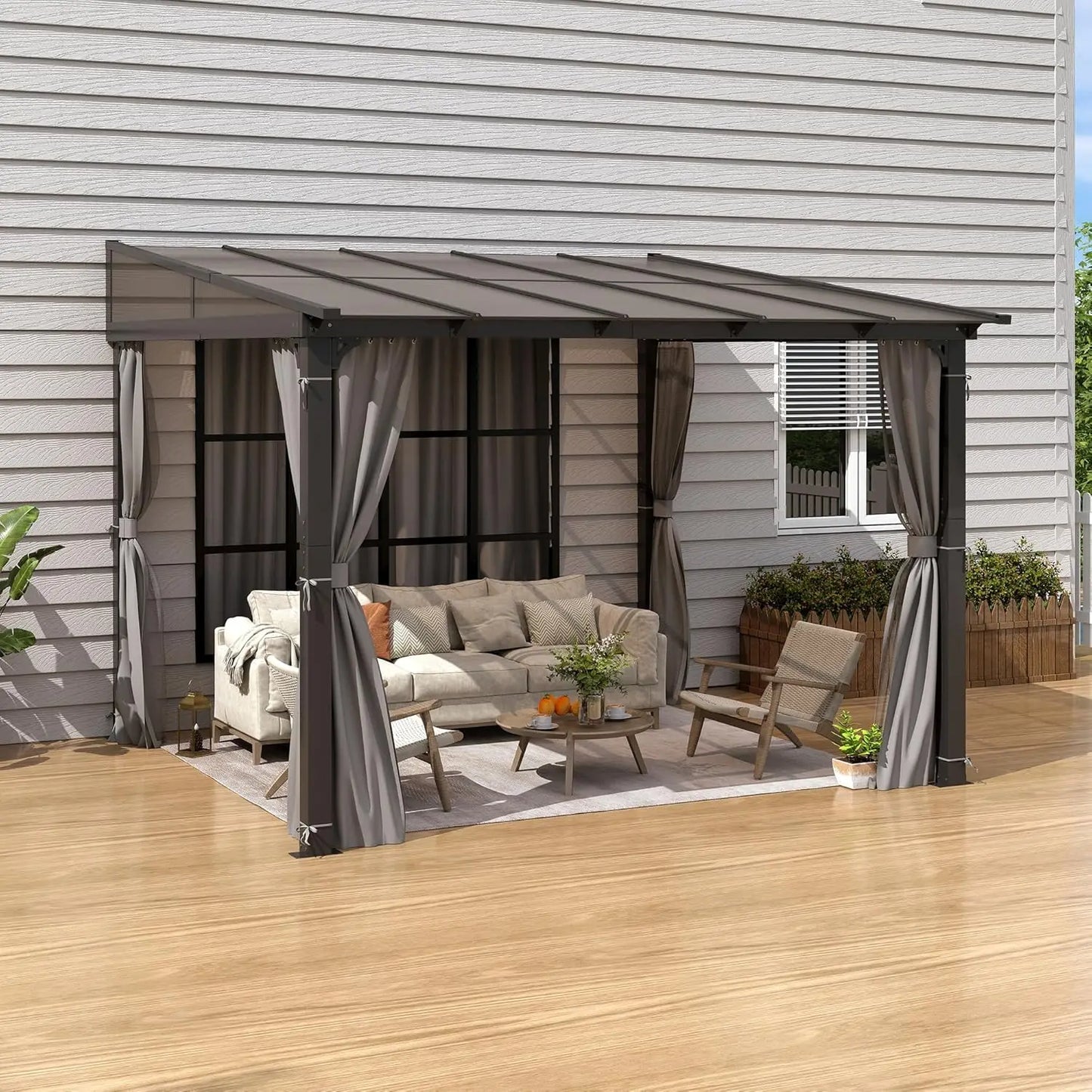 10' x 10' Wall Mounted Gazebo