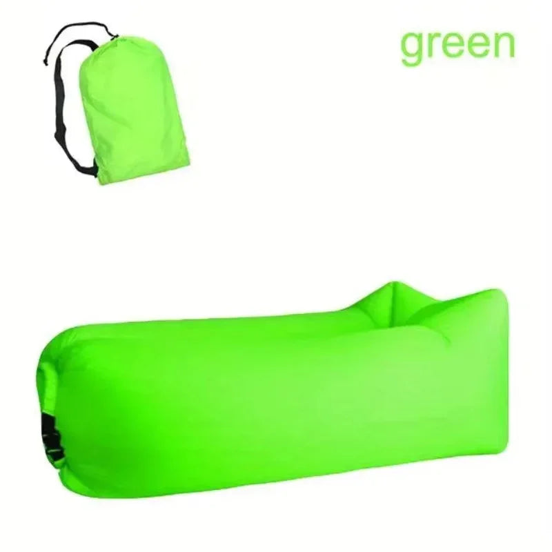 Inflatable Lounger Air Sofa Extra Thick Foldable Couch For Outdoor Camping Beach Patio Quick Inflation Home Furniture