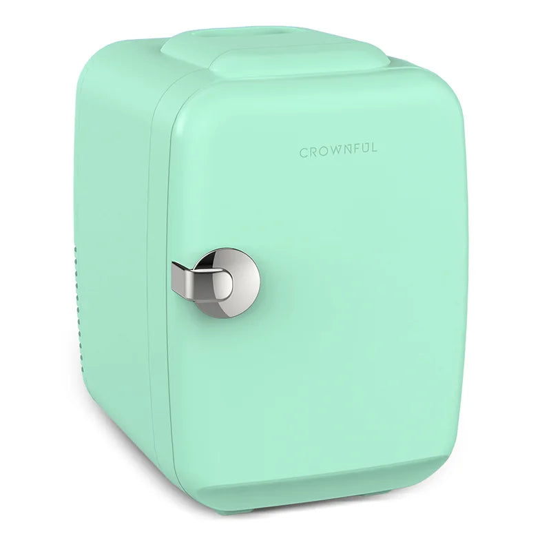 CROWNFUL 4L Portable Mini Fridge – 12V Car Cooler & Warmer