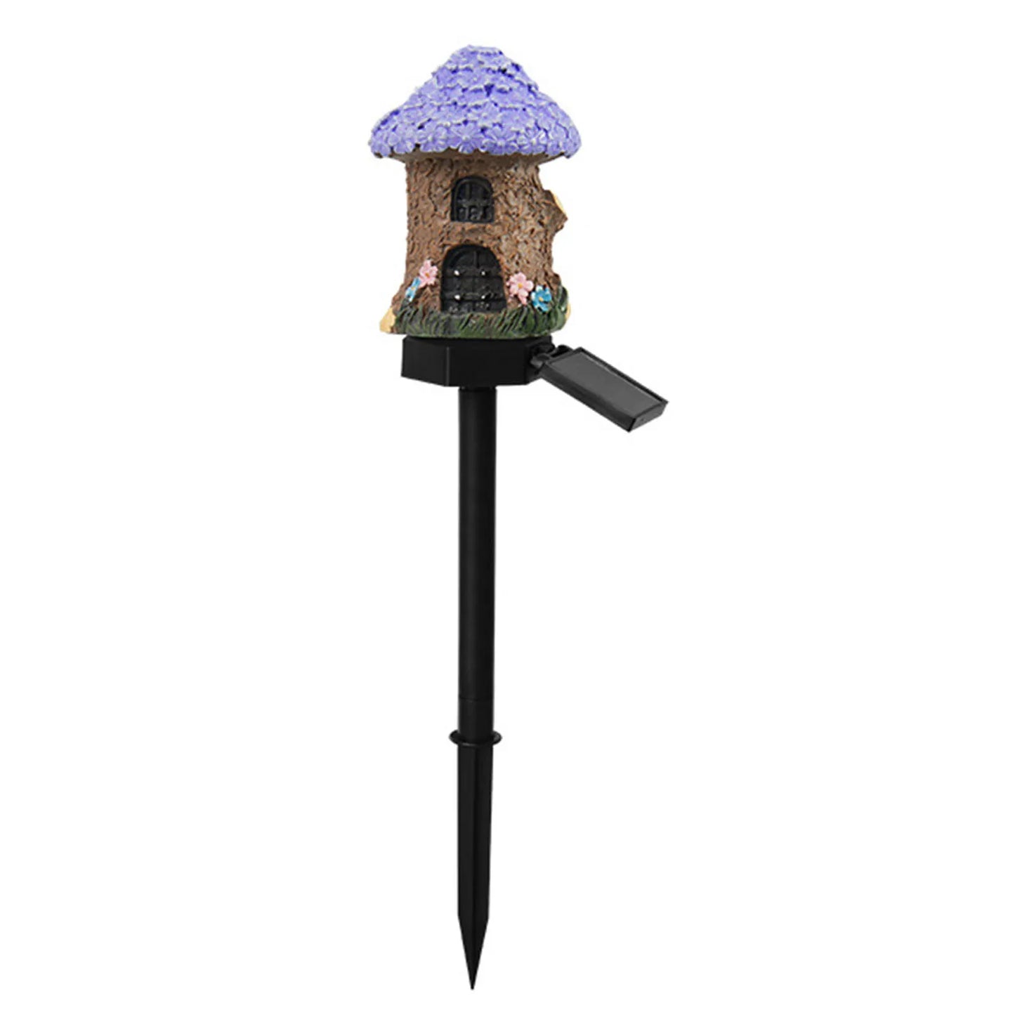 Solar Fairy-Tale Mushroom Cottage Outdoor Lawn Lamp Waterproof LED Creative Lamp