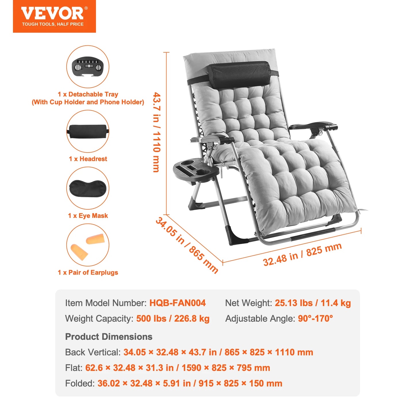 Zero Gravity Recliner Lounge Chair