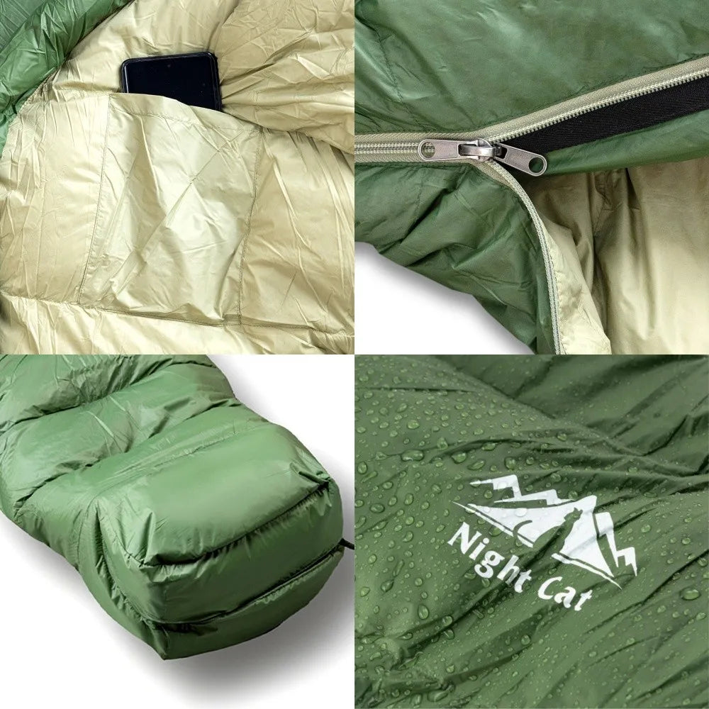 Night Cat 600FP Down Mummy Sleeping Bag – Lightweight Backpacking