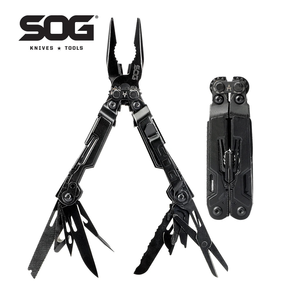 SOG PowerPint 18-in-1 Mini Multitool – Stainless Steel Pocket Pliers