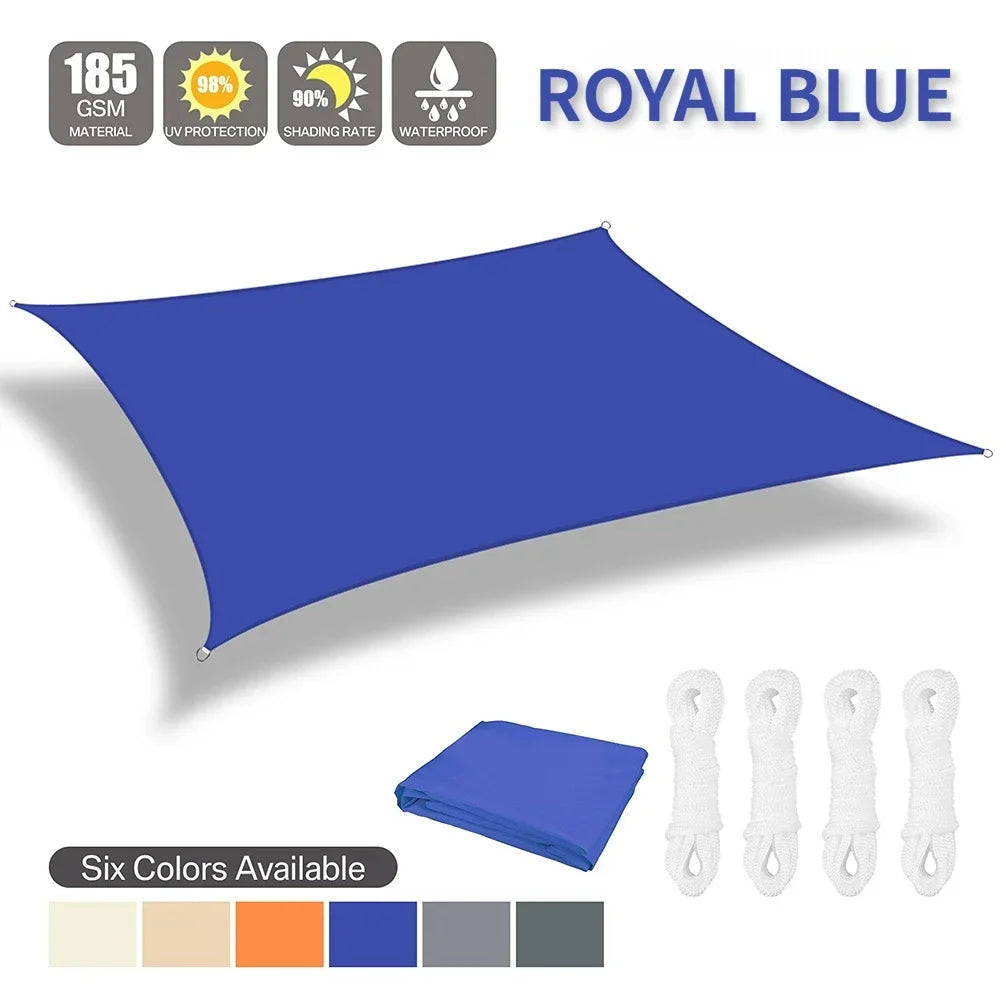 Waterproof Sun Shelter Sunshade Protection Shade Sail Awning